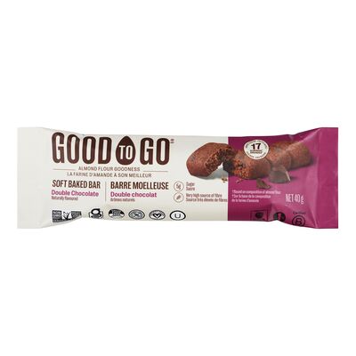 Good To Go   Soft Baked Bars   Double Chocolate Soft Baked Bars40G