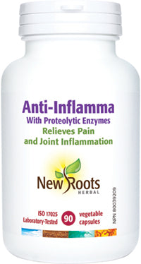 NEW ROOTS Anti-Inflamma With Proteolytic Enzymes 90 capsules