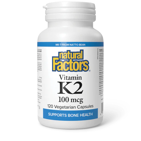Natural Factors   Vitamin K2 100 mcg   120 vcaps