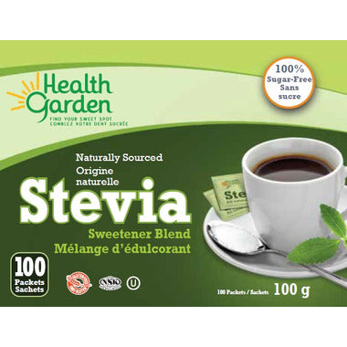 Health Garden - NEW BRAND! Stevia Sweetener Blend - Packets 100 ct