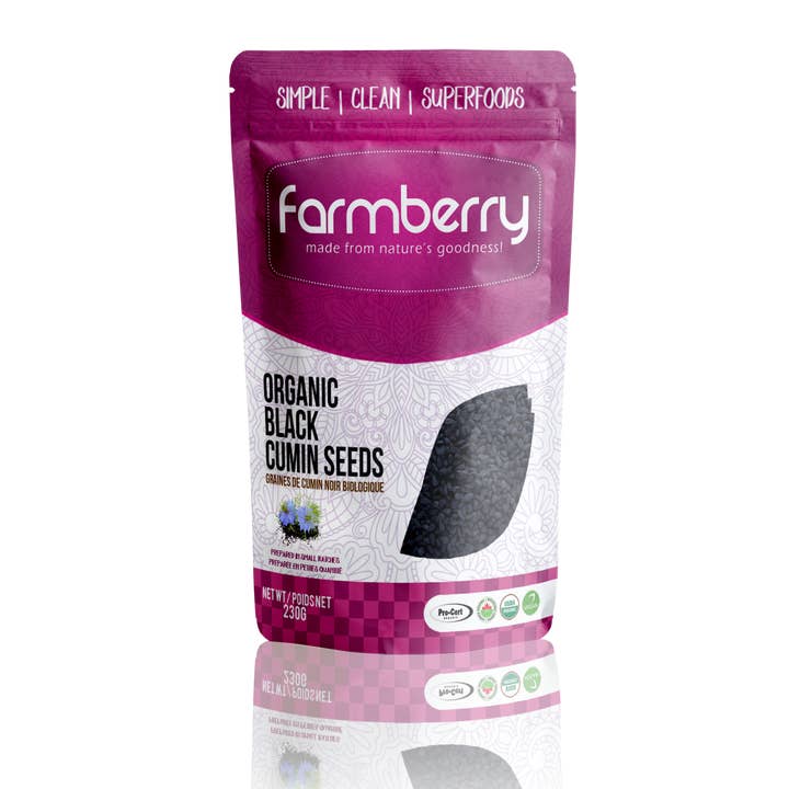 Farmberry Farmberry Organic Flavour: Black Seed
Container Size: 100 g Each