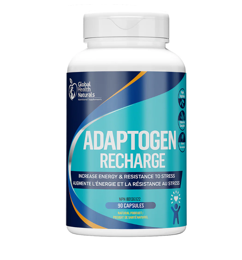 GLOBAL HEALTH NATURALS Adaptogen Recharge, 90s