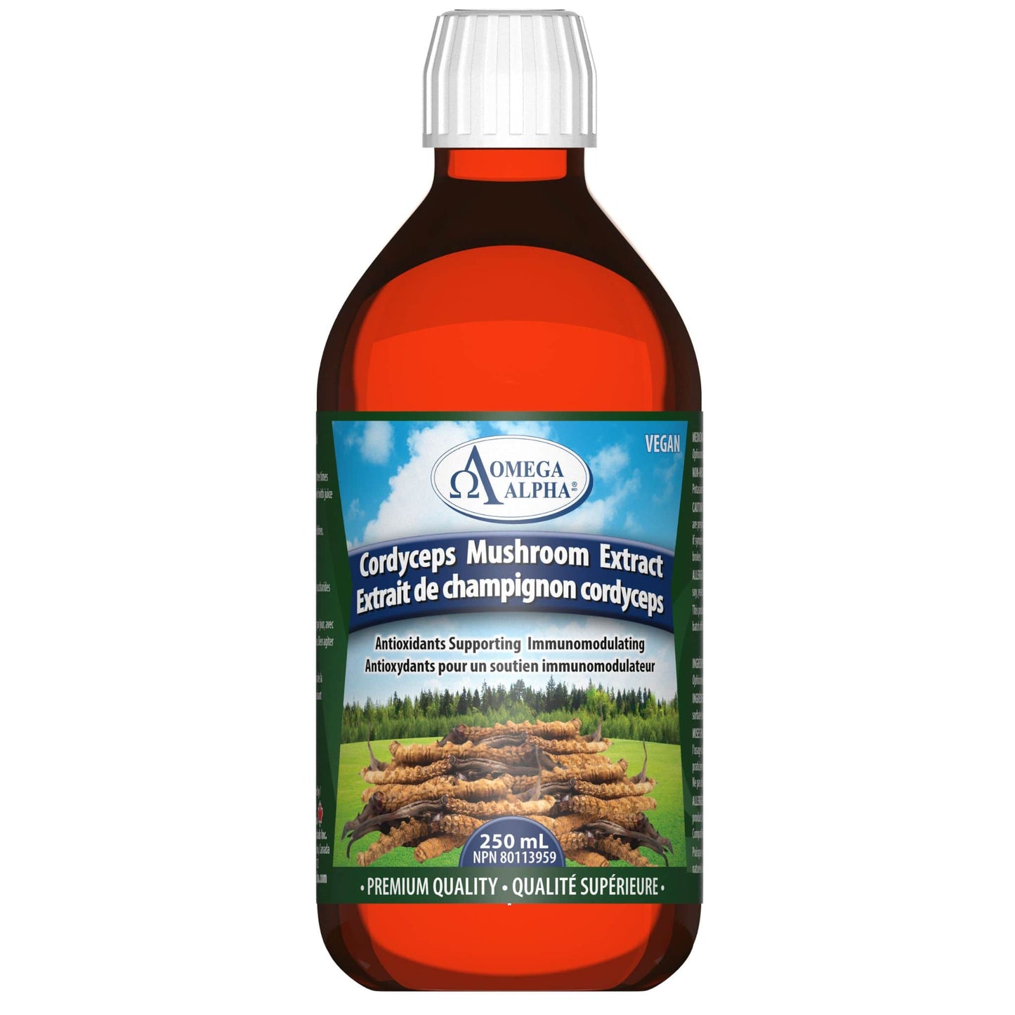 Omega Alpha Mushroom Extract Cordyceps 250 mL