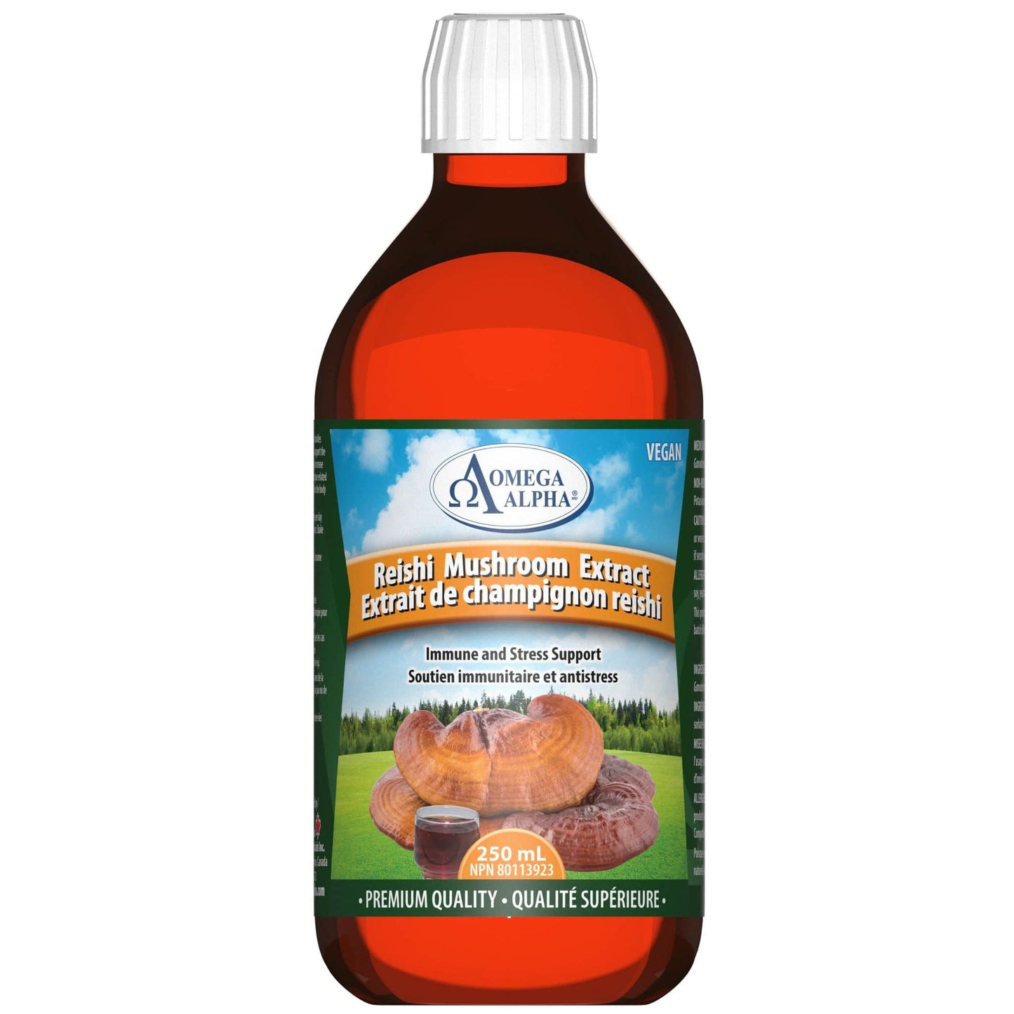 Omega Alpha Mushroom Extract Reishi 250 mL