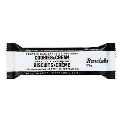 BAREBELLS BAREBELLS PROTEIN BAR COOKIES & CREAM 55g