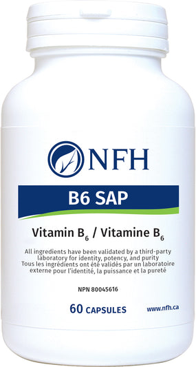 B6 SAP (100 mg B6/capsule) 60 capsules -
