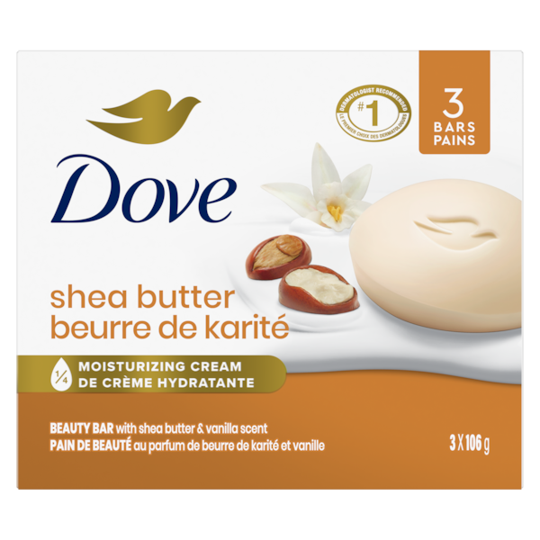 DOVE BAR SHEA BUTTER 3X106G