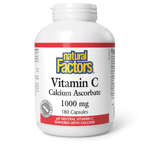 Natural Factors   Vitamin C 1000 mg Calcium Ascorbate   180 capscaps