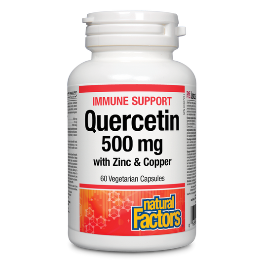 Natural Factors   Quercetin with Zinc and Copper 500mg   60vcaps
