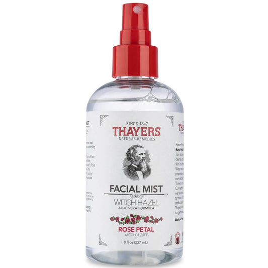 THAYERS NATURAL    Witch Hazel Alcohol Free Facial Mist    THAYERS NATURAL    Witch Hazel Alcohol Free Facial Mist    Rose Petal Facial Mist237mL