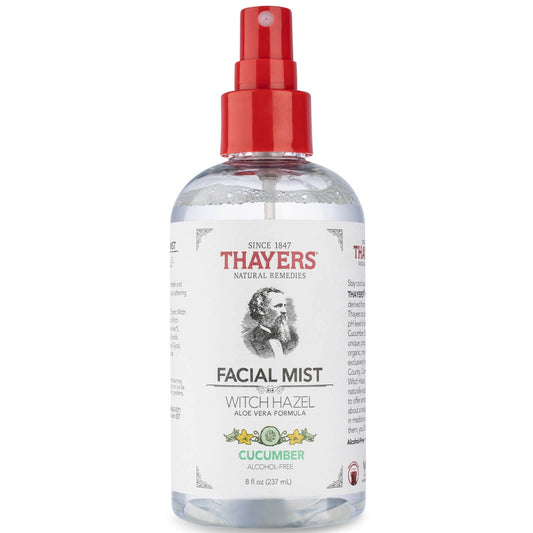 THAYERS NATURAL    Witch Hazel Alcohol Free Facial Mist    THAYERS NATURAL    Witch Hazel Alcohol Free Facial Mist    Cucumber Facial Mist 237mL