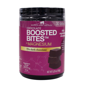 BROOKLYN BORN CHOCOLATE    Chocolate Boosted Bites    BROOKLYN BORN CHOCOLATE    Chocolate Boosted Bites    72% Dark Chocolate w/Magnesium 150g