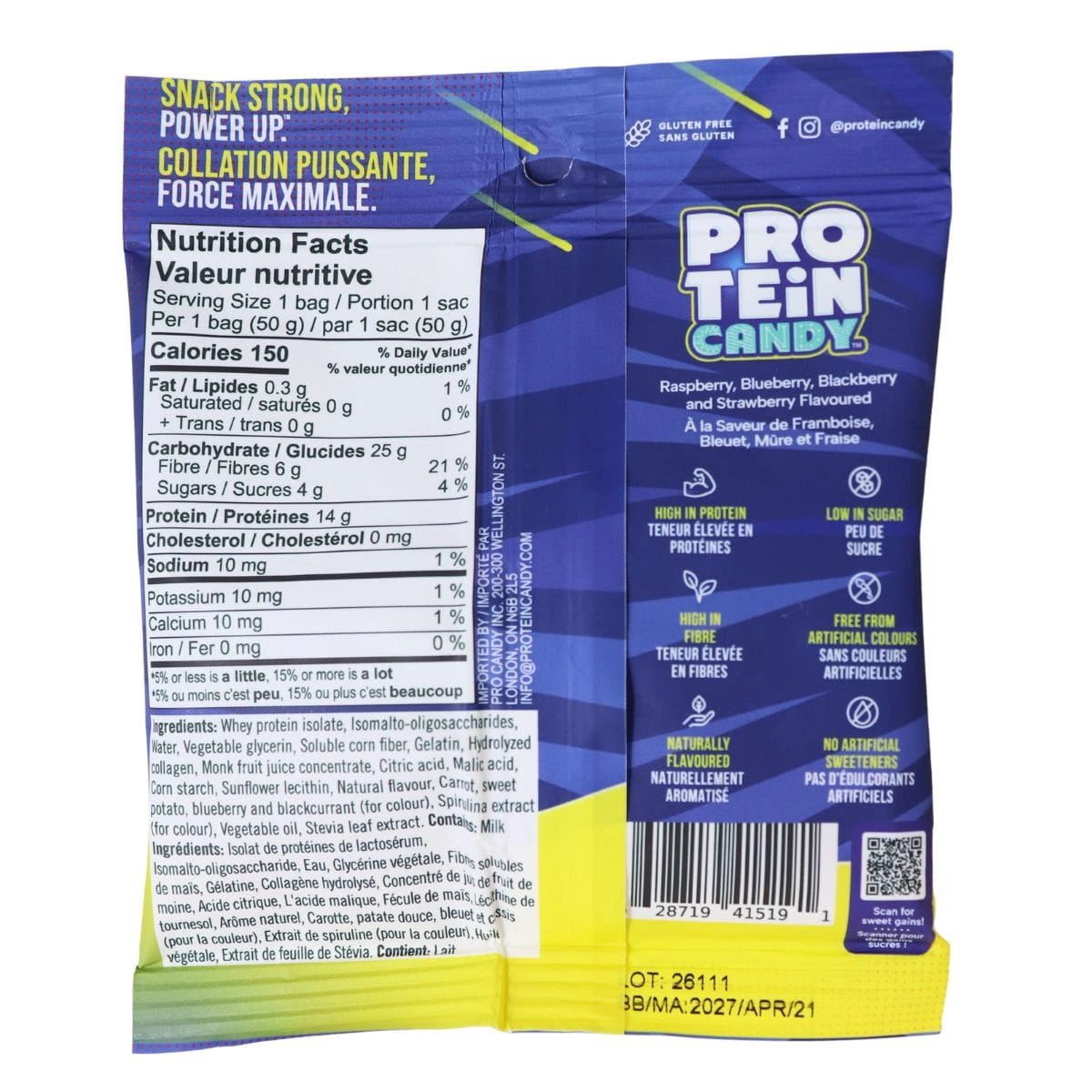 Protein Candy Sour Berry - 50 g