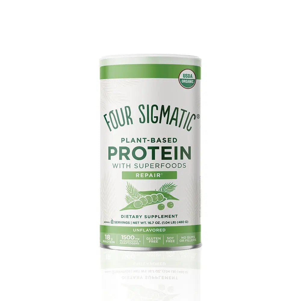 FOUR SIGMATIC Plant-Based Protein with Superfoods - Unflavoured - 15 servings 480 g / 7 oz