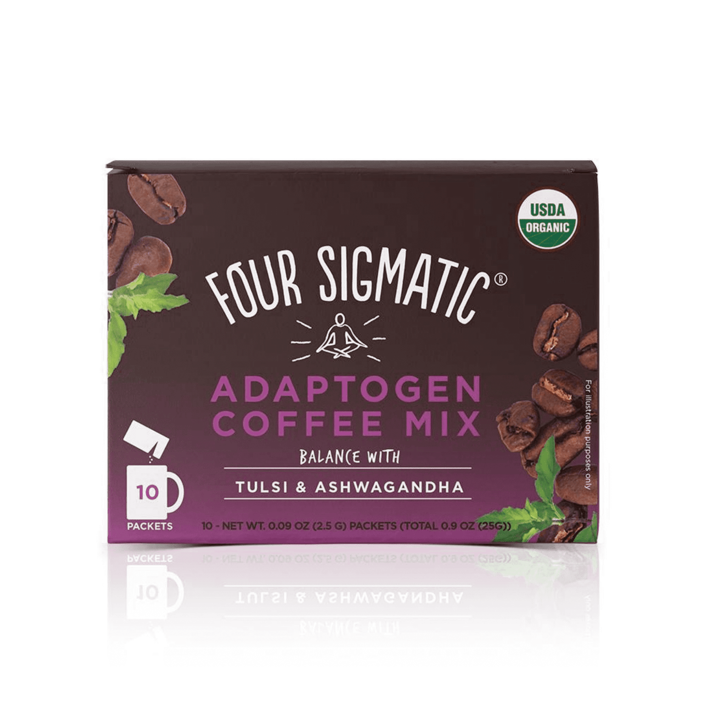 FOUR SIGMATIC Adaptogen Coffee Mix - BALANCE with Ashwagandha 10 x 2.5 g sachets
