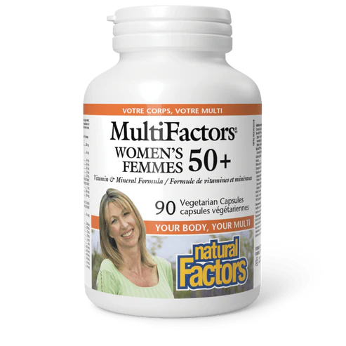 Natural Factors   Women's 50+, MultiFactors®   90 vcapsvcaps
