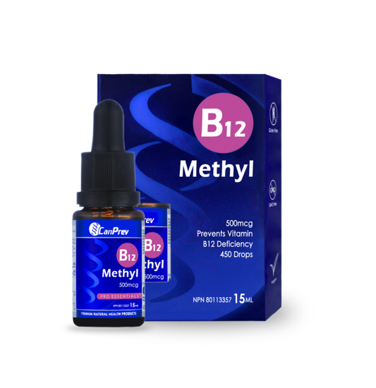 CanPrev   B12 Methyl 500mcg Drops - Blueberry   15 mL