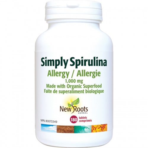 New Roots - Simply Spirulina 1,000 mg · Superfood 180 Tablets