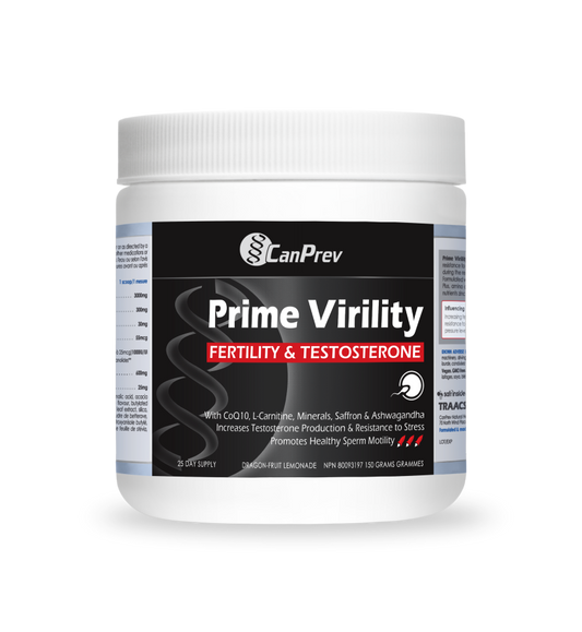 CanPrevPrime Virility Motility & Testosterone - Powder- Dragon-fruit Lemonade_150 g