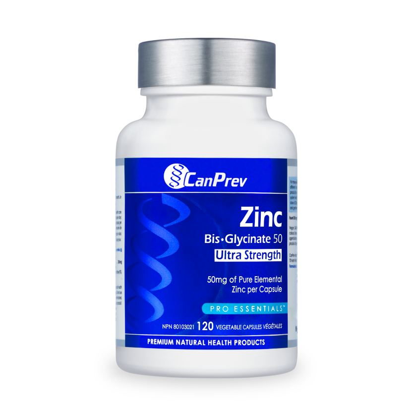 CanPrevZinc Bis·Glycinate 50 Ultra Strength_120 v-caps