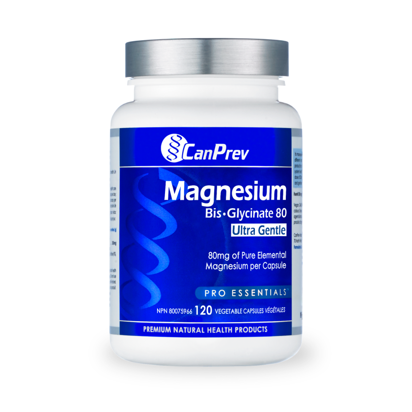 CanPrevMagnesium Bis·Glycinate 80 Ultra Gentle_120 v-caps