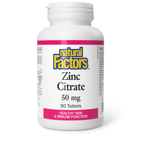Natural Factors   Zinc Citrate 50 mg   90 tabs