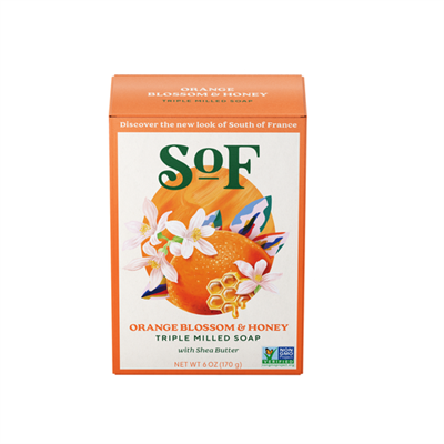 SOUTH OF FRANCE   Natural Soap Orange Honey,170g