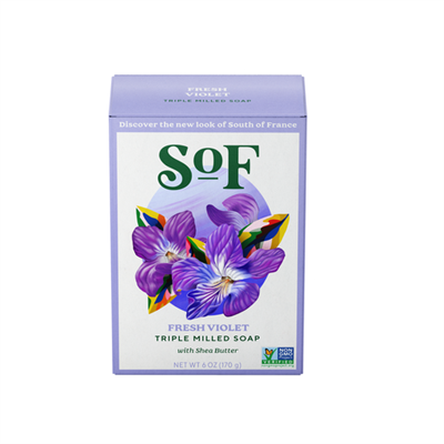 SOUTH OF FRANCE   Natural Soap Violet Bouqt,170g