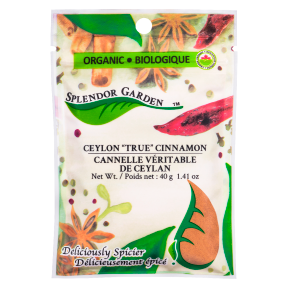 Splendor Garden - Org 'True' Cinnamon Grd - Ceylon -  40g