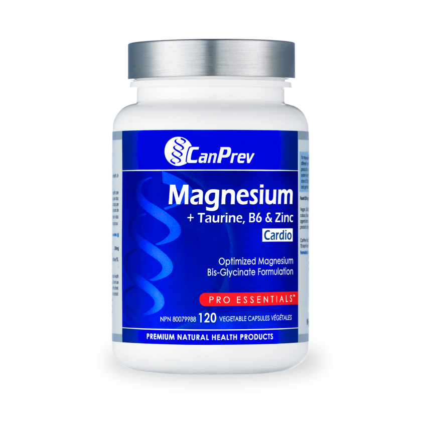 CanPrevMagnesium Cardio + Taurine, B6 & Zinc_120 v-caps