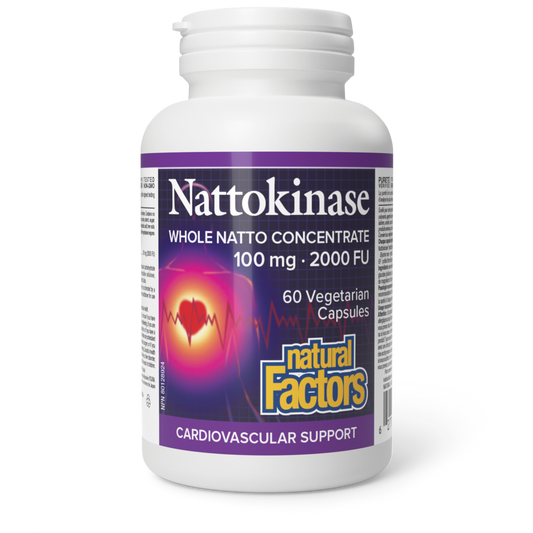 Natural Factors  - Nattokinase 100mg - 60 Vegetarian Capsules