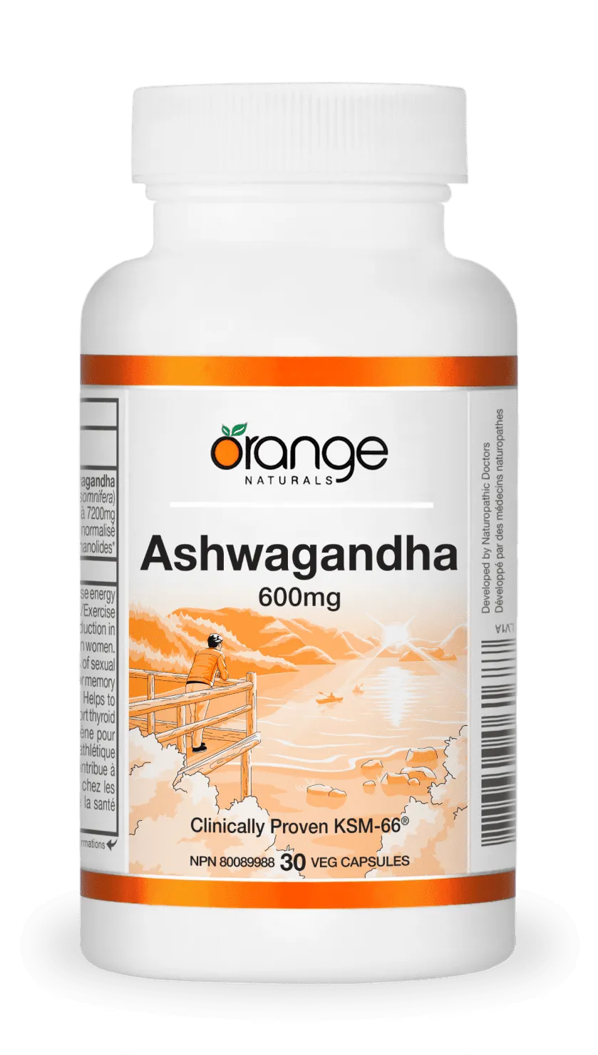 Orange Naturals - Ashwagandha 600mg - 30 v-caps