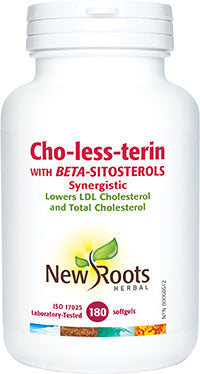 NEW ROOTS Cho-less-terin With beta-Sitosterols · Synergistic 180 softgels
