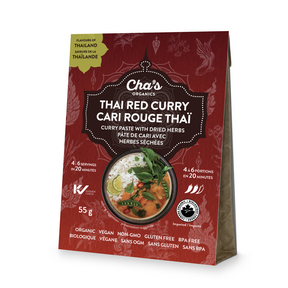 Cha's Organics Thai Red Curry 6 x 55g