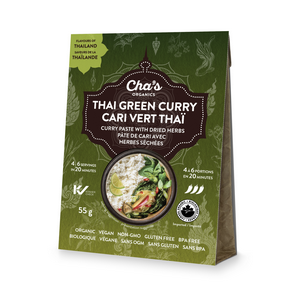 Cha's Organics Thai Green Curry 6 x 55g