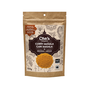 Cha's Organics Masala Curry Powder 6 x 150g