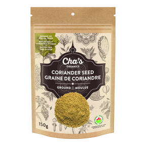 Cha's Organics Coriander Seed, Ground 6 x 150g