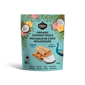 Cha's Organics Organic Coconut Rolls - Original 12 x 100g