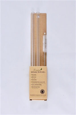 ENVIRO GLASS STRAWS   Combo Reg. Straws 10" Straight
