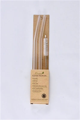ENVIRO GLASS STRAWS   Combo Reg. Straws 10" Bent