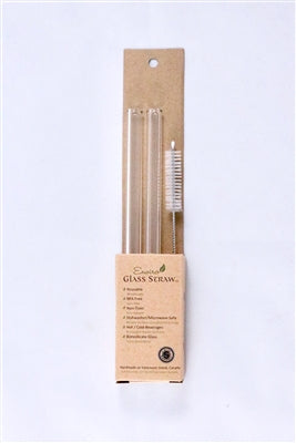 ENVIRO GLASS STRAWS   Combo Smoothie Straws 8" Straight