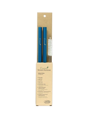 ENVIRO GLASS STRAWS_Combo BubTea Straws 9.5" Blue