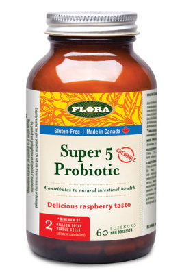 Flora Super 5 Probiotic - 2 billion viable cells60 loz