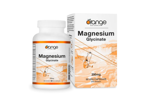 Orange naturals Magnesium Glycinate 200mg 180 v-caps