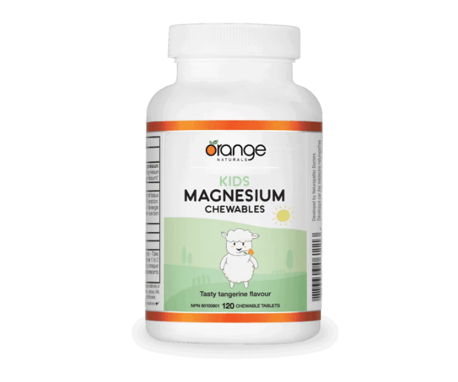 Orange naturals Kids Magnesium Chewables 50mg - Tangerine 120 tablets