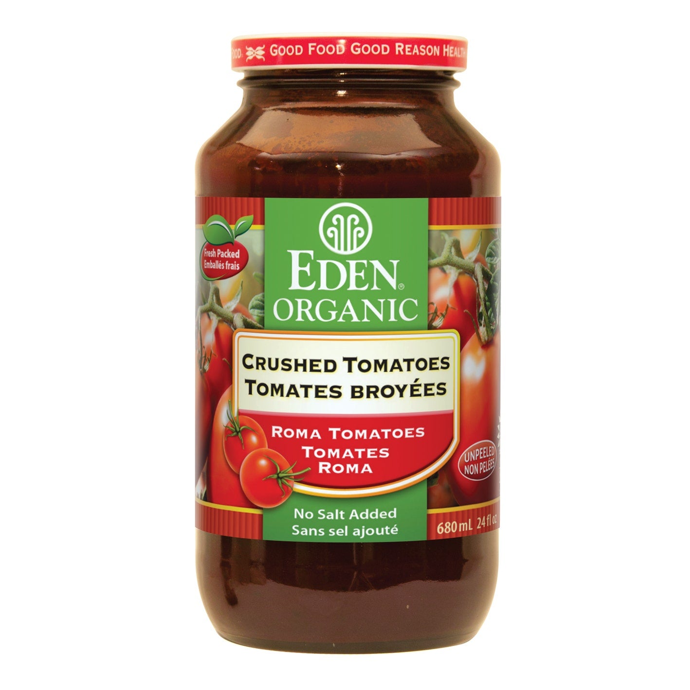 EDEN FOODS Org Crushed Tomatoes 680mL Jar