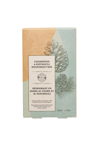 Crate 61 Organics Inc. Cedarwood & Patchouli Deo Bar 8 x 120g