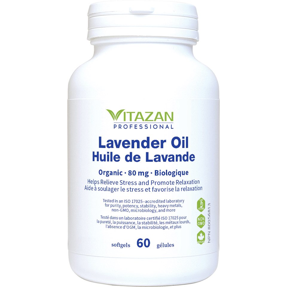 Vitazan Lavender Oil (80 mg · Organic Essential Oil) 60 softgels