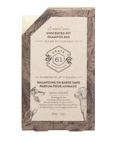 Crate 61 Organics Inc. Unscented Pet Shampoo Bar 8 x 110g
