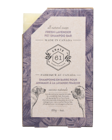 Crate 61 Organics Inc. Fresh Lavender Pet Shampoo Bar 8 x 110g